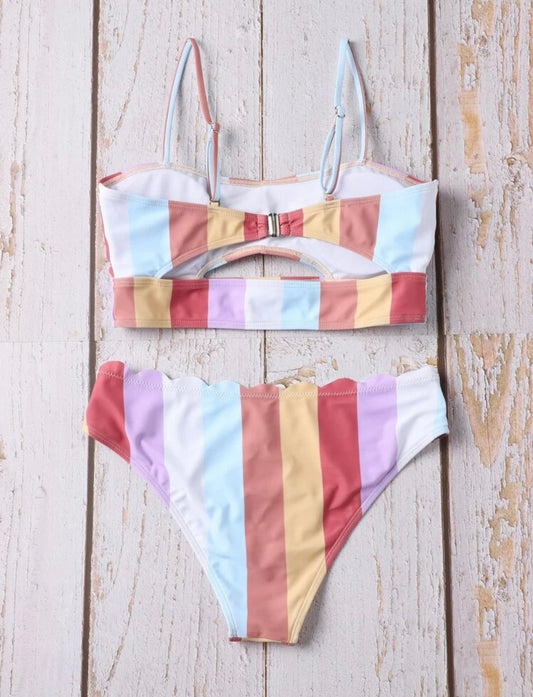 Bikini de color combinado