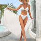 Cover up Blanco para playa con flecos ONE SIZE